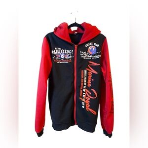 Marine Royal Naval Experience Harbor Anchorage Hooded Sweat Jacket Hoodie XL